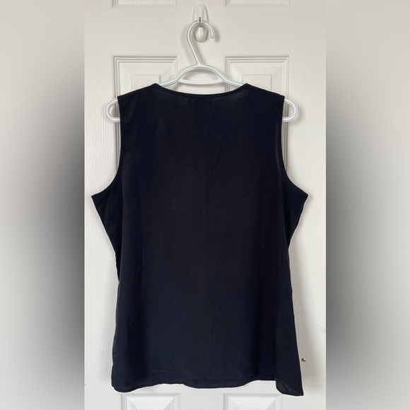 Banana Republic Faux Bib Detail Sleeveless Blouse - Picture 3 of 3